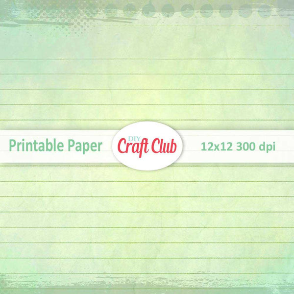 green lined paper to print