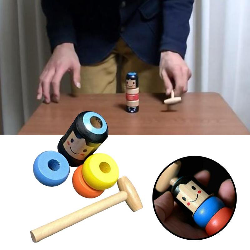 unbreakable wooden man toy