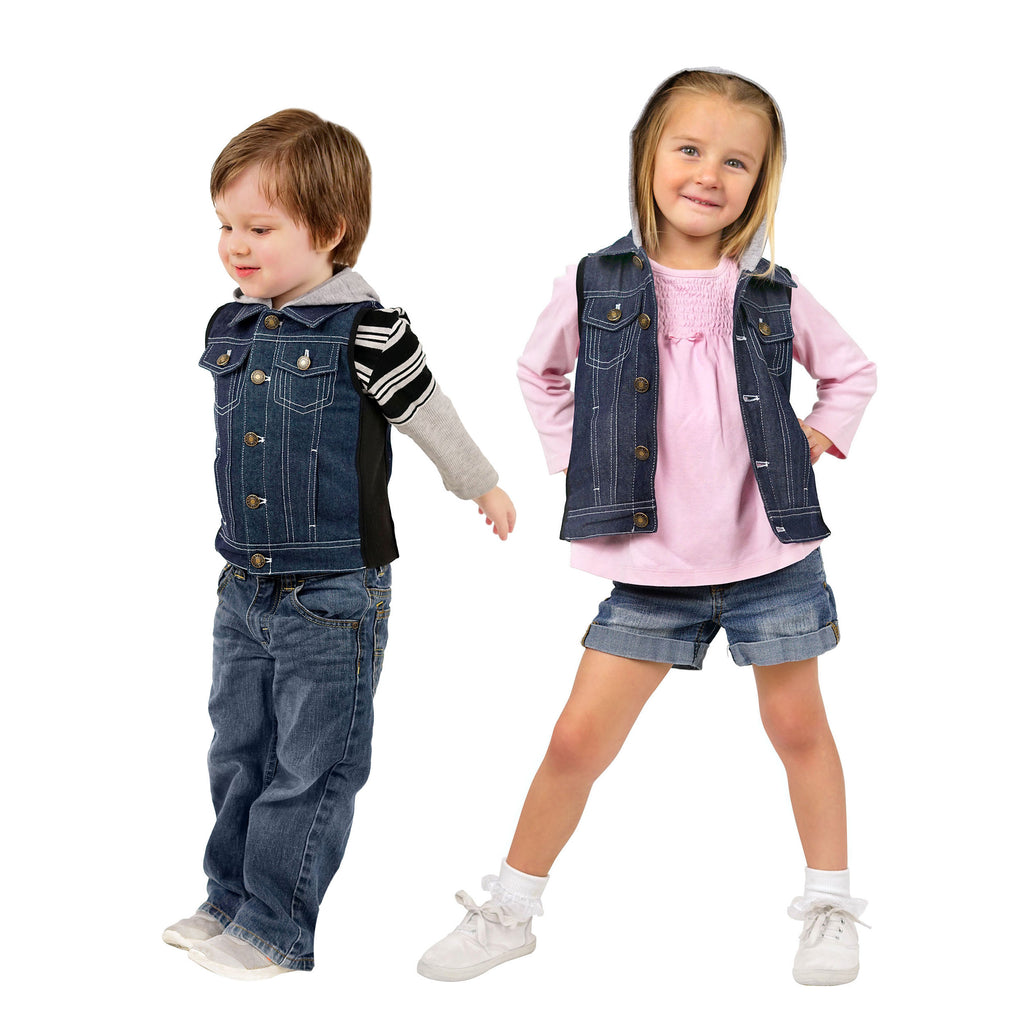 kids denim vest