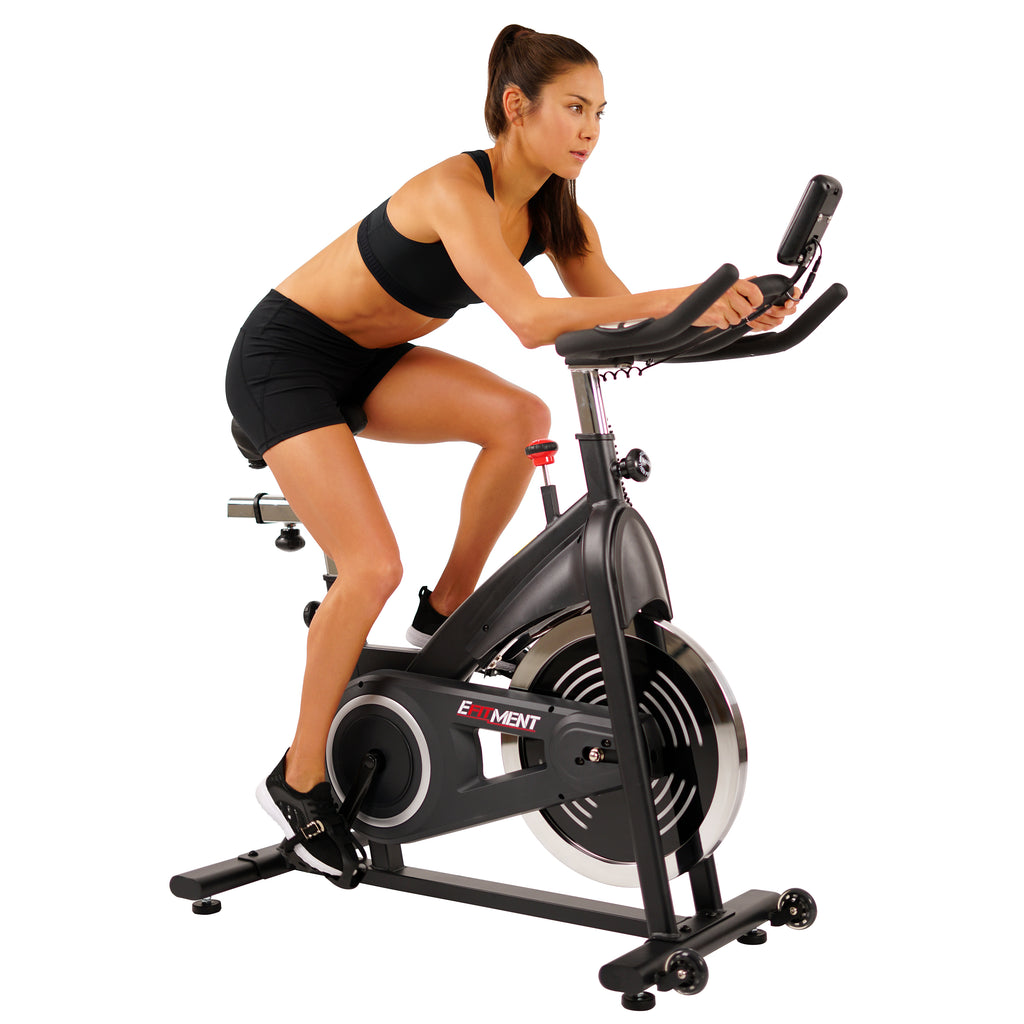 cycling on a stationary bike