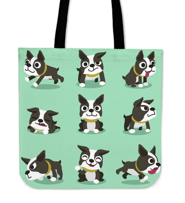 boston terrier tote bag