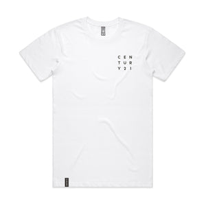 Tee - White with C21 Square Logo - Century 21 Promo Shop USA