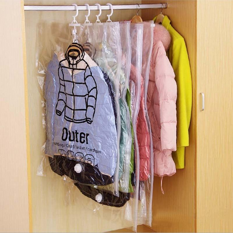 Housse Pour Vêtements, Compressez Votre Linge pas cher aspiration air