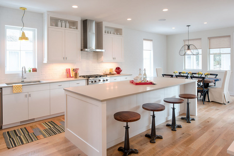 colored kitchen islands