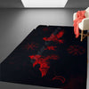 Tapis Mythologie Viking | Noir et Rouge