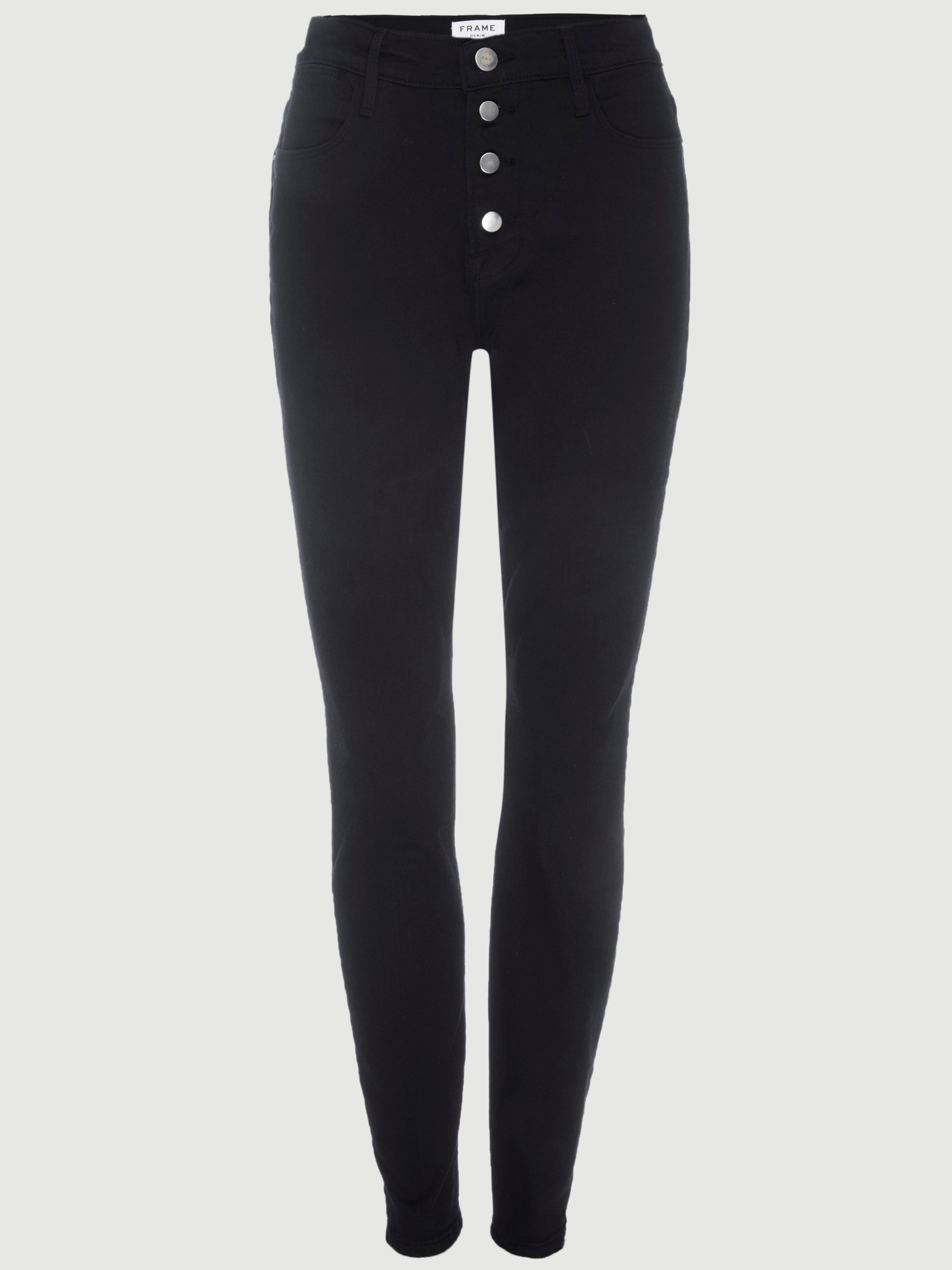 Le High Skinny Button Fly -- Noir Street