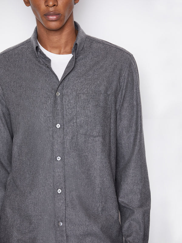 LIDNM MELANGE WOOL WIDE SHIRT | drcossia.com.ar