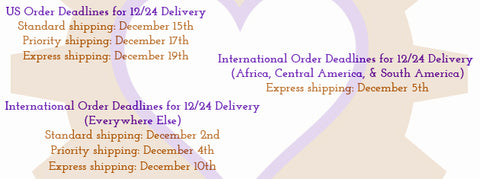 Christmas 2014 Shipping Deadlines