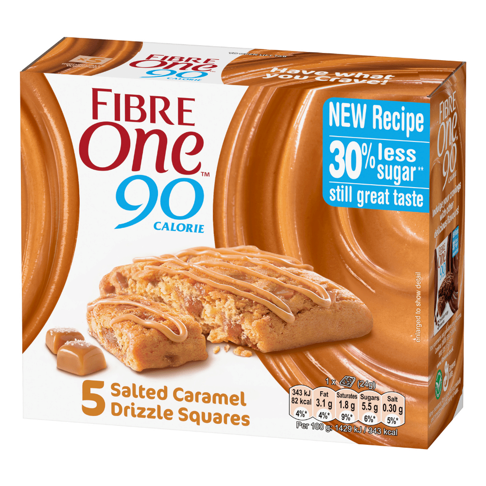 Fibre One 90 Low Calorie Bar Boxes (5 Bars) UK All Flavours Protein