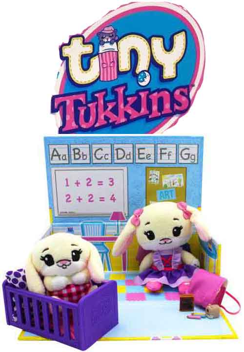 Tiny Tukkins Cuddle N’ Play 11pc Set W 2 Kitty Plush & 6pc Baby N Crib Mystery for sale online