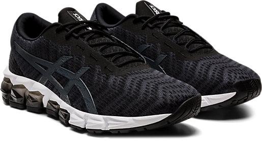 asics black and white shoes