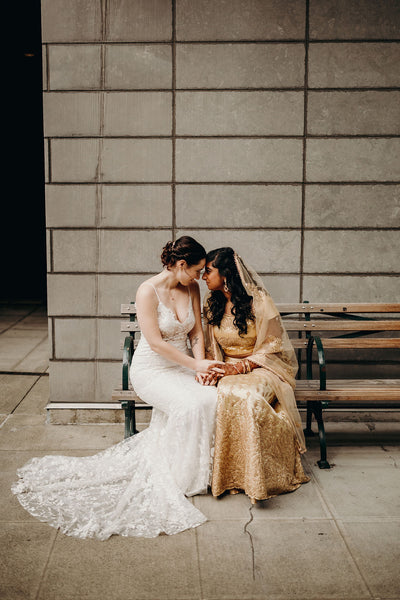 multicultural indian lesbian wedding