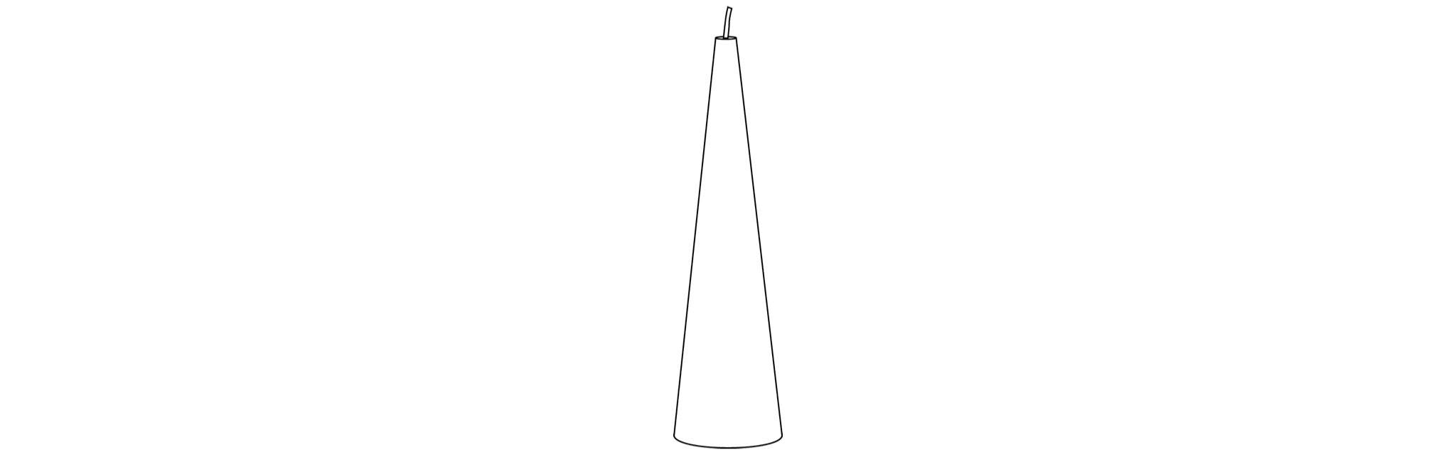 Cone candle