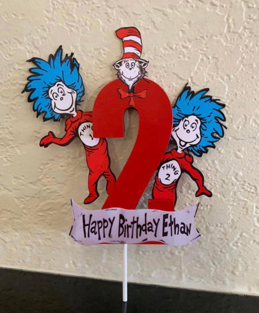 thing 1 and thing 2 paper plates