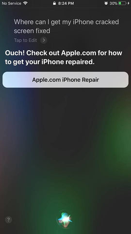 Hey Siri, where can I get my cracked iPhone screen fixed?