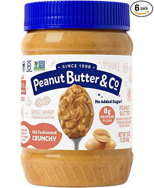 Peanut Butter & Co Old Fashioned Crunchy, 100% Natural Crunchy Peanut Butter