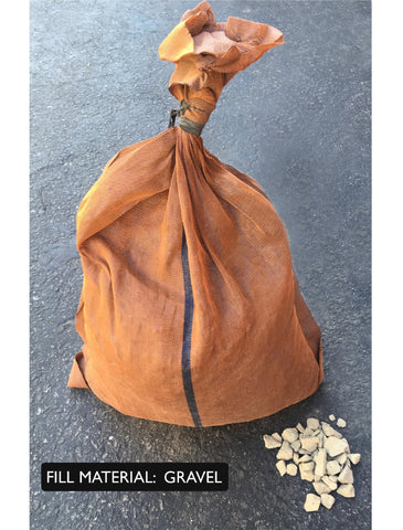 17x27 monofilament, long-lasting sandbags are designed to be filled with gravel