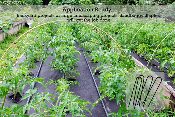 Application Ready: Backyard projects or large landscaping projects, Sandbaggy staples will get the job done
