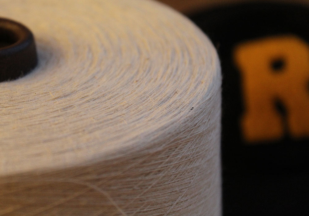 Hemp fiber yarn made in USA by Recreator Hemp Clothing