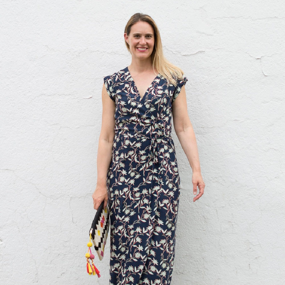 maxi wrap dress pattern