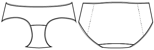 super basic UNDERPANTS | PDF sewing pattern | halfmoon ATELIER