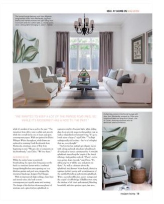 Modern Home feature article on Melbourne artist Chloe Planinsek and the home of her and her husband Julian McCarthy in Malvern, Victoria