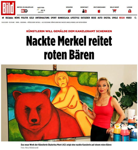 Nackte Angela Merkel und Ekaterina Moré