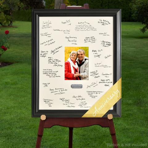 Personalized Free Signature Celebration Frame - Graduation Wedding Anniversary Baby Quinceanera Bar-Bat Mitzitvah - GiftsEngraved