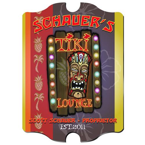 Vintage Series Personalized Signs - TIKI - GiftsEngraved