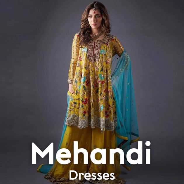 mehndi dresses online