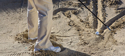  Digging feet into the sand creates a sold base.