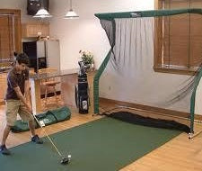 Indoor practice nets are a great way to take full swings during the winter months