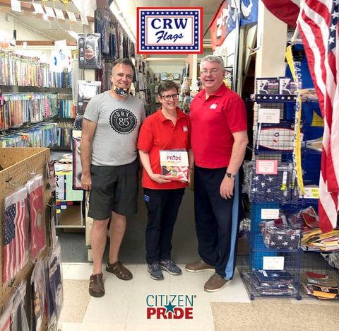 Joe Barsin visit to CRW Flags, a small, family-owned business in Glen Burnie, Maryland.