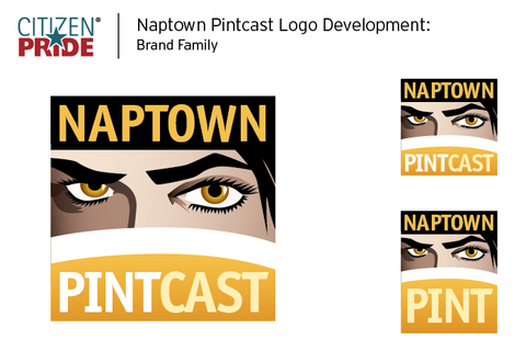 Citizen Pride / JEB Design, Inc. rebranding of Liz Murphy's Naptown Pint and Naptown Pintcast.