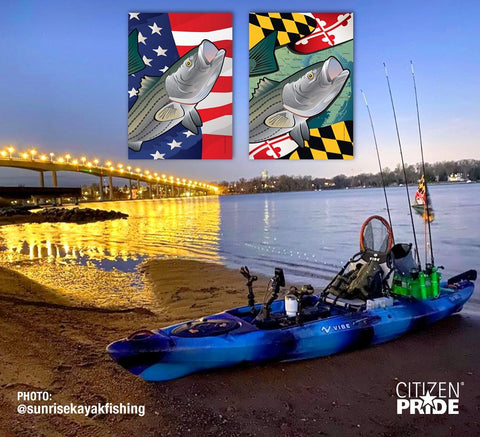 CITIZEN PRIDE FLAGS of Rockfish and Striped Bass