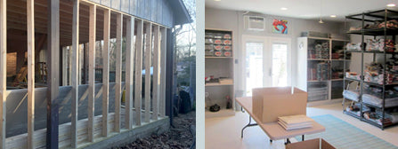 Citizen Pride office construction - before and after