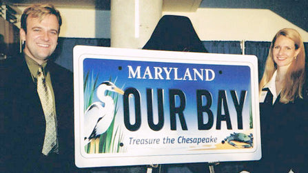 Maryland Bay Plate unveil with Joe and Eva Barsin of Citizen Pride