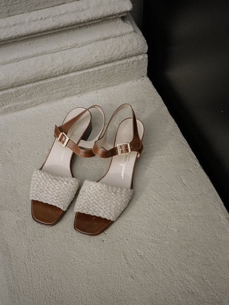 woven strap sandals