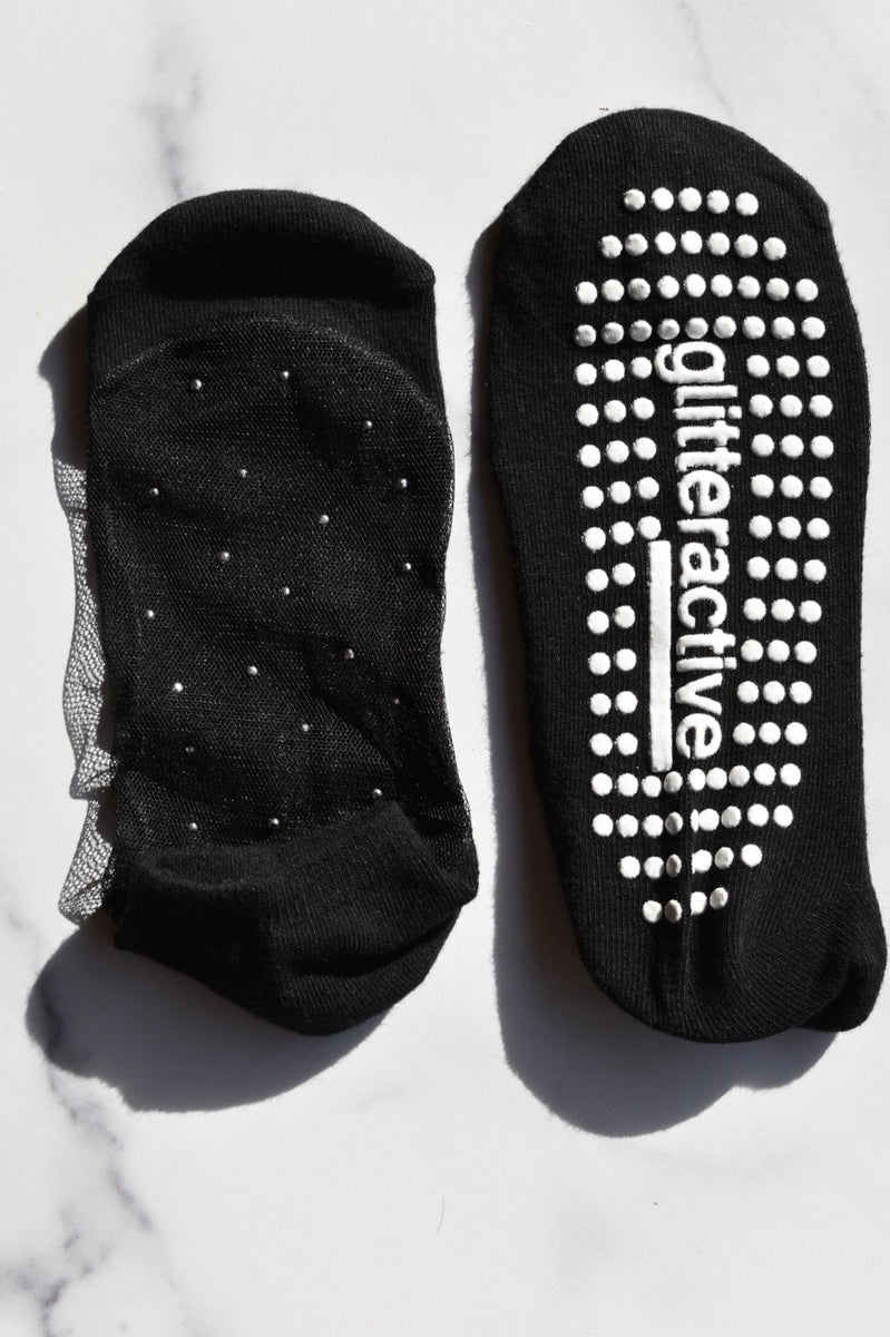 sparkle grip socks