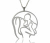 Stainless Steel NEW Expectant Pregnant Mother Baby Shower Gift Pendant Necklace