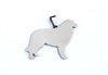 Stainless Steel Great Pyrenees Pyrenean Mountain Patou Chien des Silhouette Pet Dog Tag Breed Collar Charm Pendant Necklace by Dogdotnet