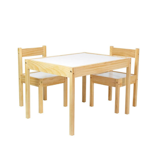 Mesa y 2 Sillas para Niños Montessori Fabricado en Madera de Abedul y MDF Shimy - Redlemon