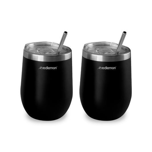 Vaso Térmico para Café y Vino Acero Inoxidable 2 Piezas