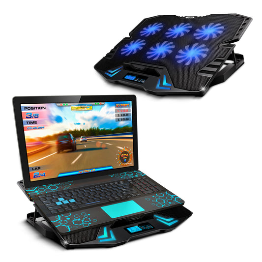 Ventilador y Soporte para Laptop Gamer de 6 Velocidades