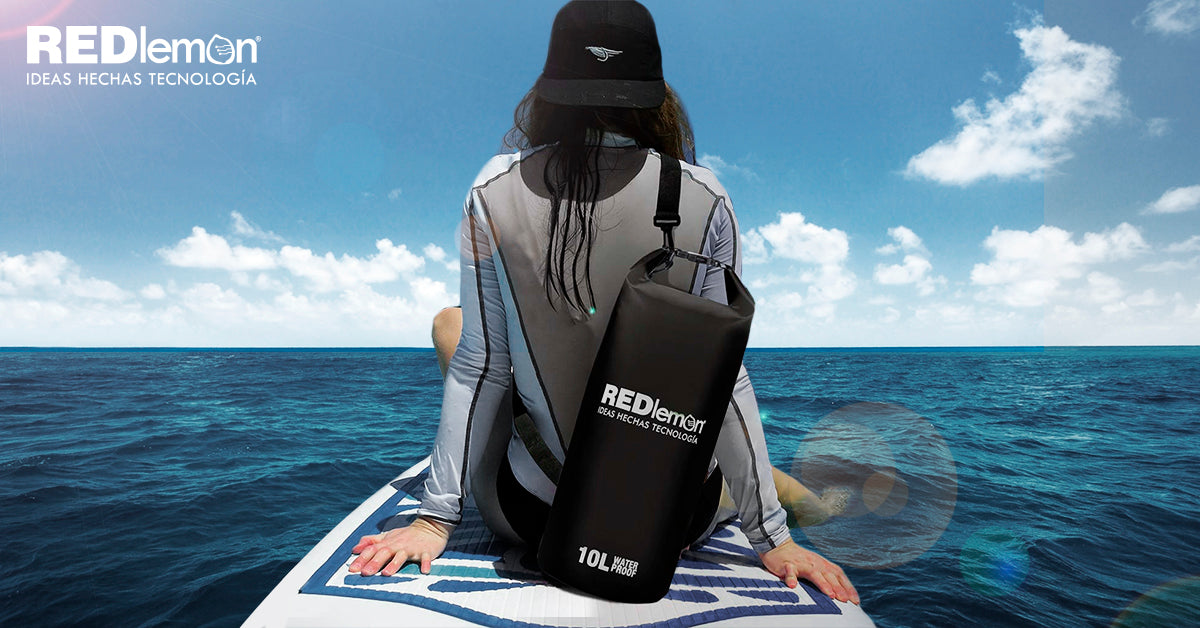 Ocean Bag Bolsa Impermeable Portátil Enrollable, Ligera y Resistente, Deportiva. Kayak, Playa - Redlemon