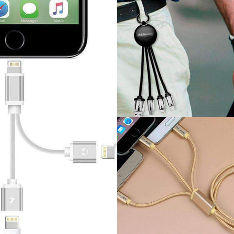 Cable, Llavero y Adaptador USB 3 en 1