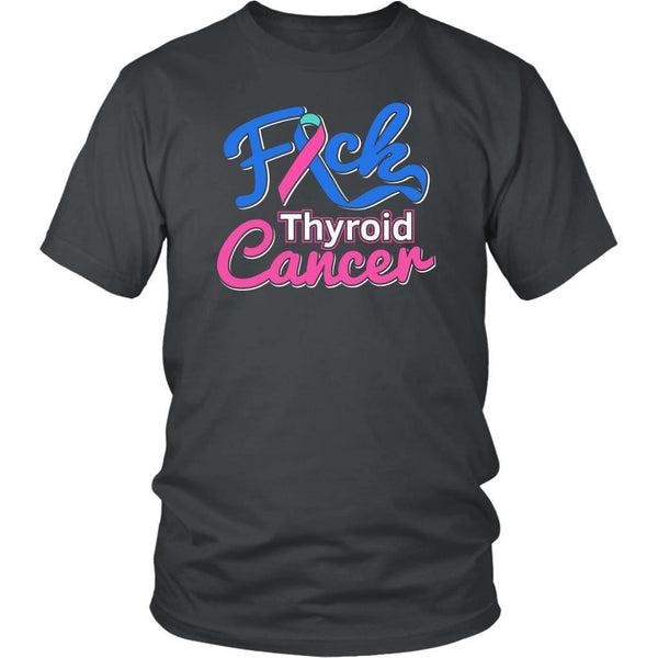 Losing Is Not An Option Thyroid Cancer Awareness Products Teal Pink Blue Ribbon Awesome Cool Gifts Ideas Soft Comfy Unisex T-Shirts For Men