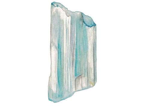 Drawing of an aquamarine crystal