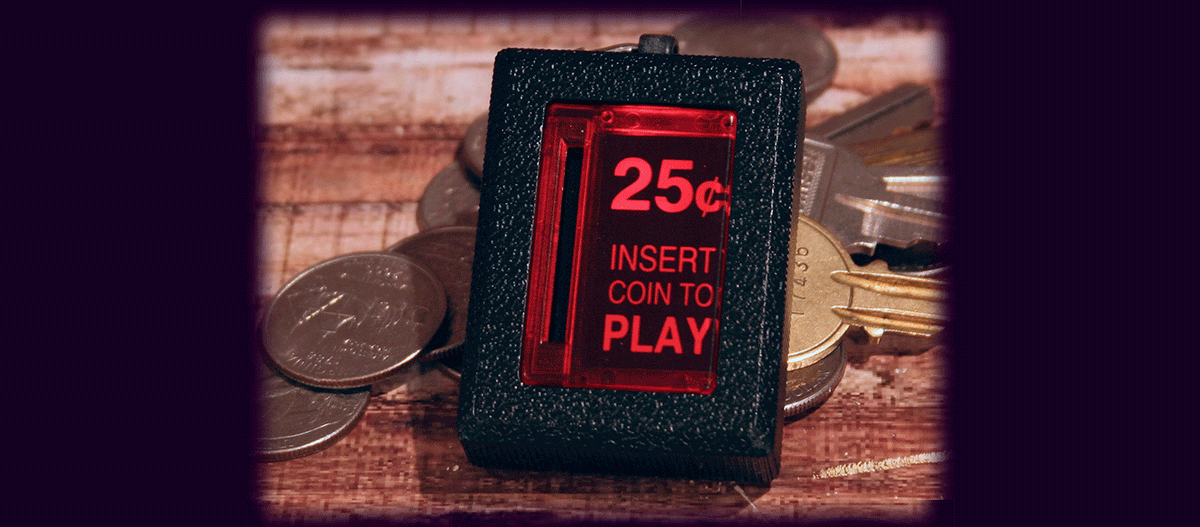 KRULL Arcade Marquee Coin Door accessory Keychain