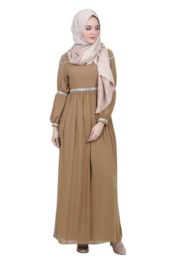 Display of Luxe Dress - Brown - Free Shipping - Zolace.com
